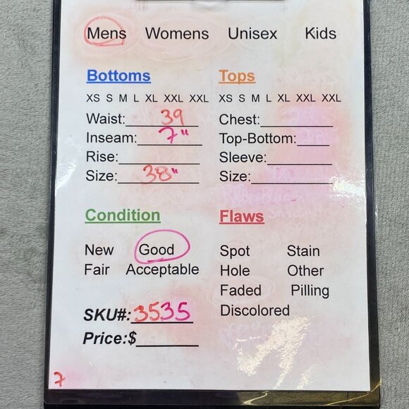 Coogi Australia Est.1969 Shorts Mens 38 Blue Denim Cotton Frayed Hem Hip Hop - Picture 9 of 9